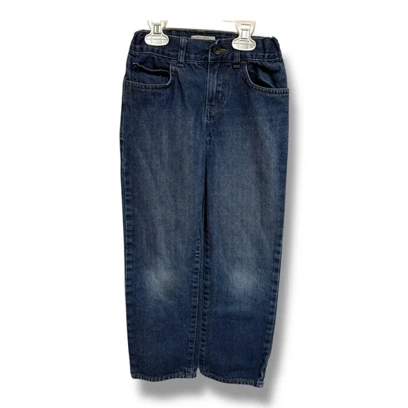 The Children's‎ Place Boys Straight Leg Denim Jeans Blue Size 7 Adjustable Waist