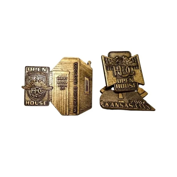 VTG Harley Davidson Owners‎ Group Open House Vest Pins 2020 2022