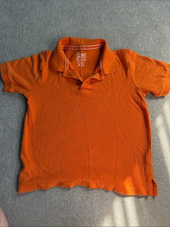 The Children's Place Bright Orange Polo Shirt