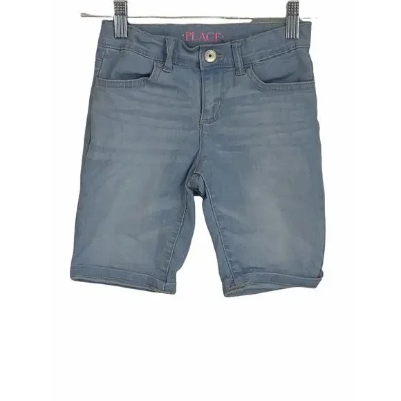 The Children’s Place Denim Blue Bermuda Jean Short