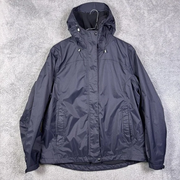 LL Bean Jacket Mens XL Parka Fleece Lined Hooded Ripstop Rain Trail Hike OKSD8