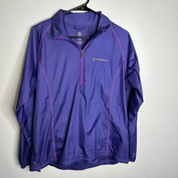 Women's Peter Millar Size Large Wind Breaker‎ 1/4 Zip Long Sleeve Golf