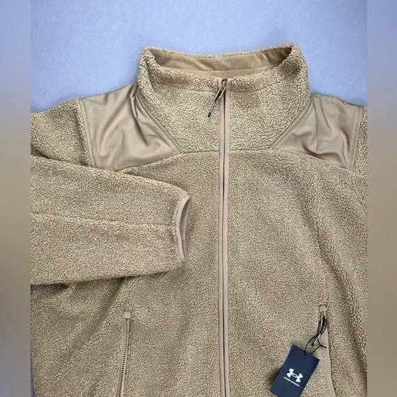 UNDER ARMOUR MISSION JACKET FULL ZIP BOUCLE FLEECE
