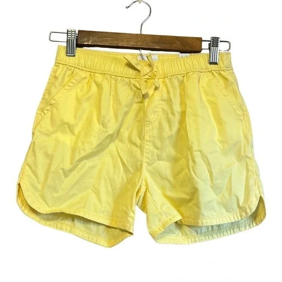 The Children's Place Chino Shorts Girls‎ Size 12 Yellow NWT Sun Valley Elastic