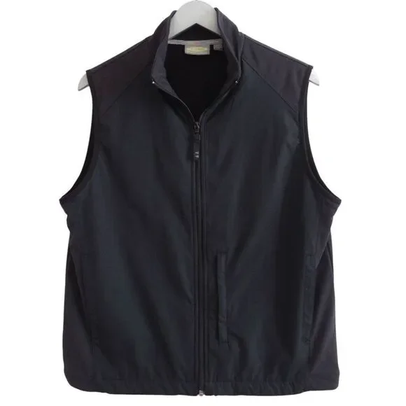 Greg Norman Men's Black Full Zip Golf Vest Sz M‎