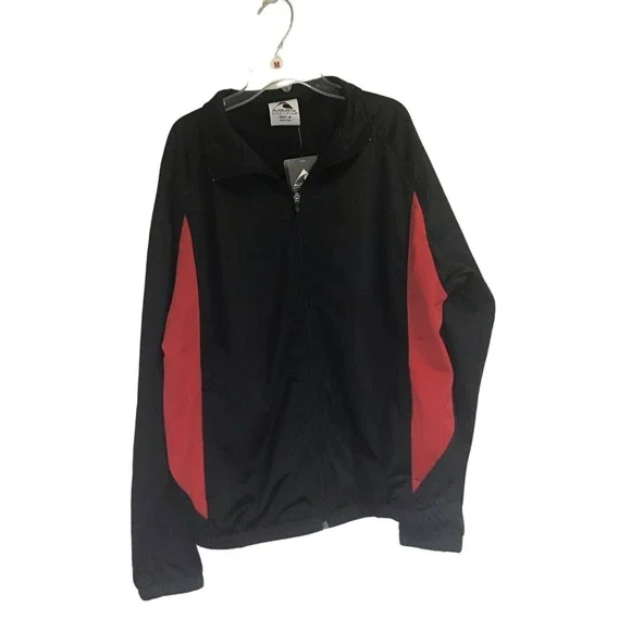 Augusta‎ Sportswear Black and Red Jacket Adult Medium NWT