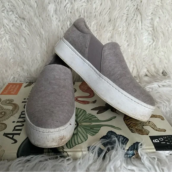 Vince Warren Felt‎ Fabric Platform Sneakers