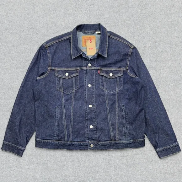 NEW Levi's Jean Jacket Men's XL Blue Denim Trucker Type 3 Outdoor Workwear