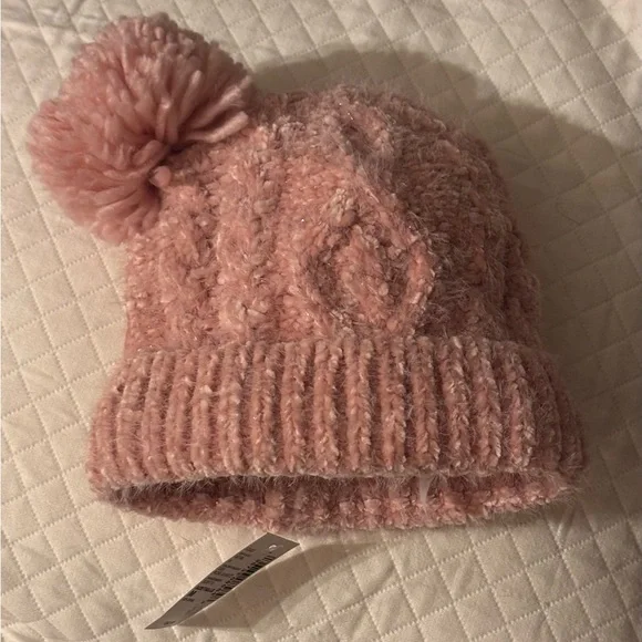 The Children's Place Pink Knit Pom-Pom Hat