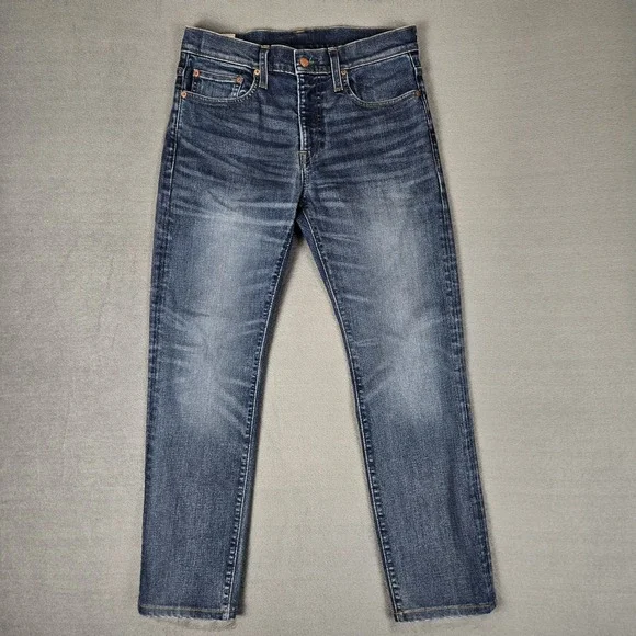 J. Crew 484 A‎ Cone Denim Jeans Mens 30x30 Slim Fit Blue Med Wash Stretch