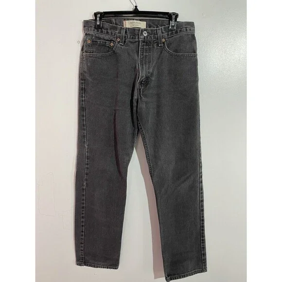 Vtg Levis 505 Jeans Mens‎ 32x32* Black Regular Fit Straight Y2K Denim Grunge USA