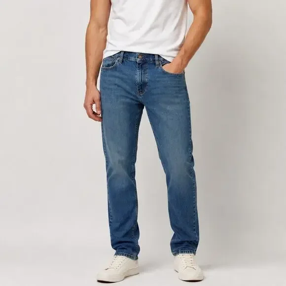 Hollister Jeans Mens 32x32 Slim Straight Leg Epic Flex Blue Stretchy Denim