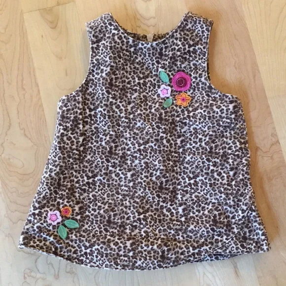 The Children's Place Leopard Corduroy Dress