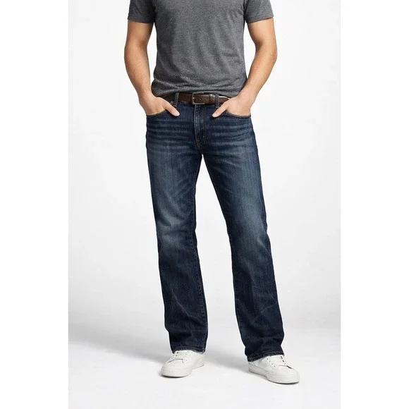 Polo Ralph‎ Lauren Varick Slim Straight Mens Jeans 40x30 Freeman Dark Wash Denim