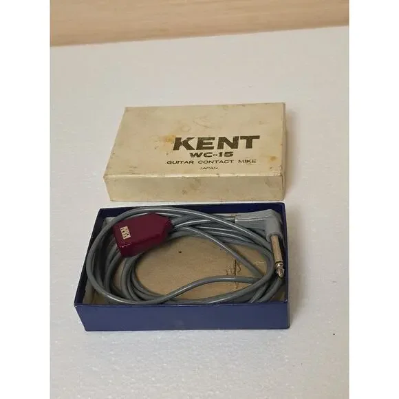 VINTAGE/RARE KENT WC-19 GUITAR CONTACT MIKE-VERY KOOL-UNUSED-UNTESTED-W/ORIGINAL