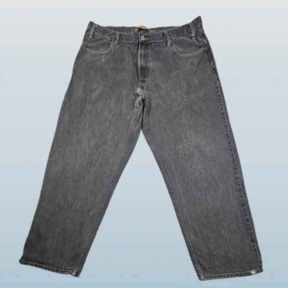 Vintage Levi's Silver‎ Tab Men's 40x32 Relaxed Fit Baggy Jeans in Charcoal