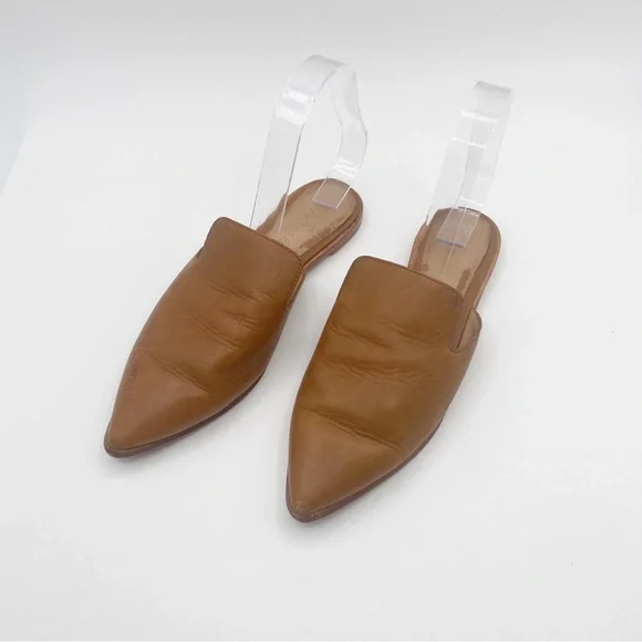 Madewell Brown Leather Women's Mules sandals Casual Summer Spring Sz 6