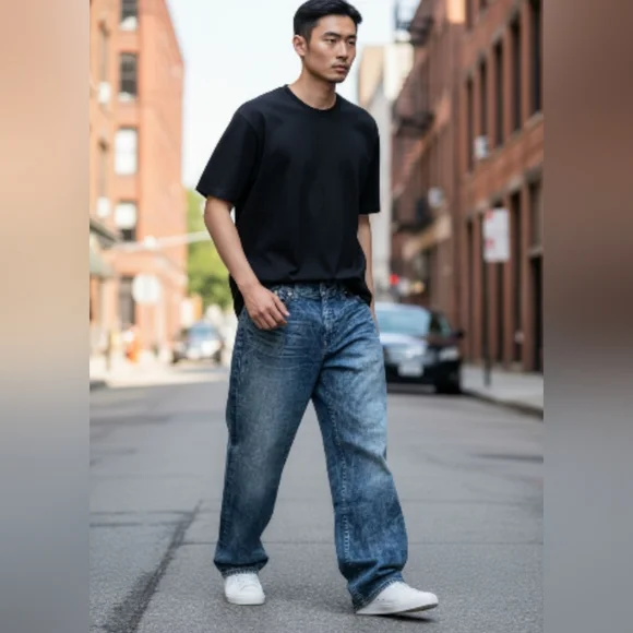True‎ Religion Relaxed Fit Blue Jeans