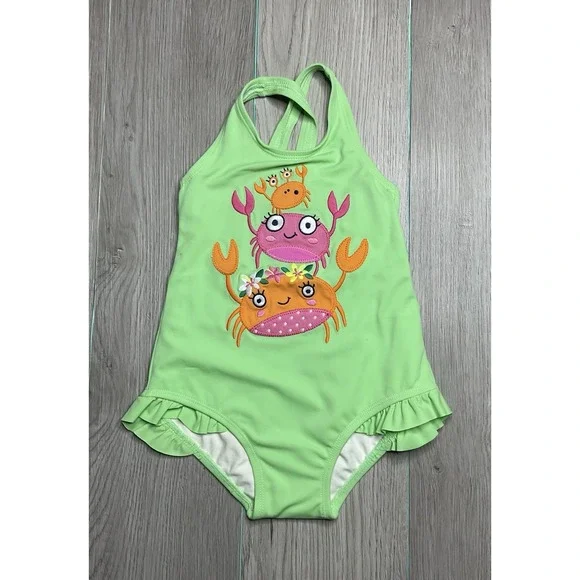 NWT Gymboree‎ Green Crab Swimsuit Size 12 To 18 Months