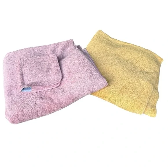 Vintage Fieldcrest Royal Velvet BIG&SOFT Bath Towels 100% Cotton Plush Absorbent