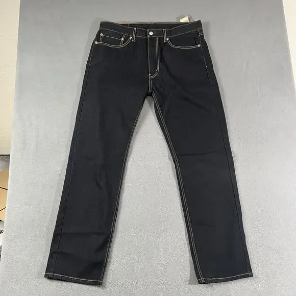 Levis 505 Jeans Mens 36X32 Blue Straight Leg Grunge Skater Rocker Casual