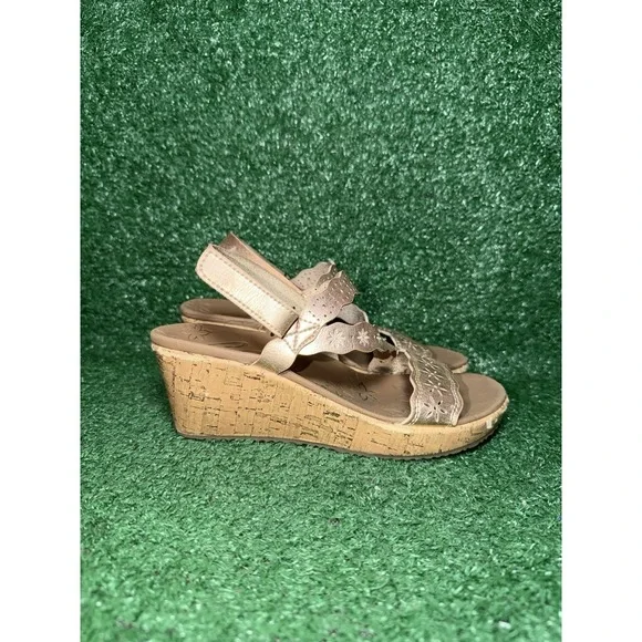 Skechers Sandals Womens Size‎ 5 Cali Beverlee Cherished Aura Wedge Brown Slip On