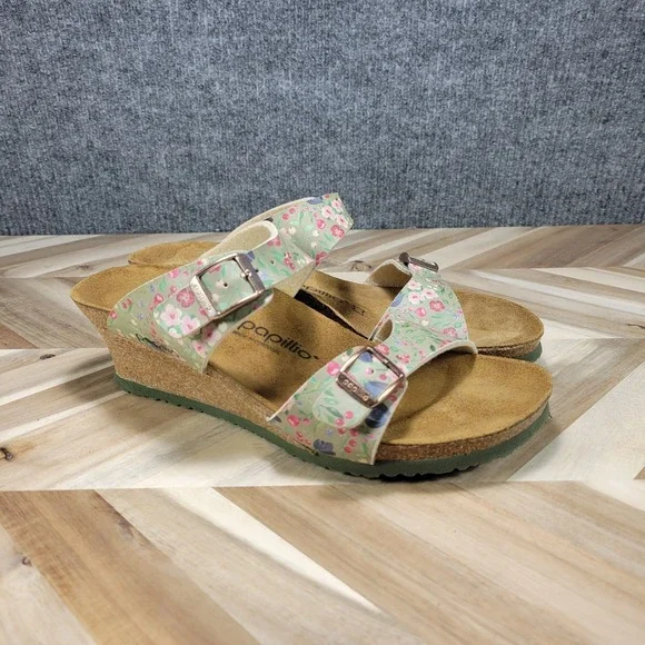 Papillio Birkenstock Dorothy US 10 EU 41 Meadow Floral Wedge Sandals Summer