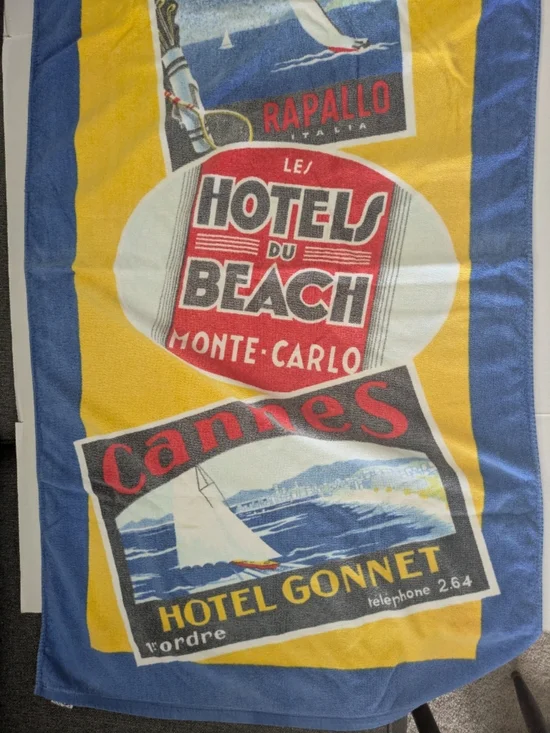 Seven Seas Vintage Beach Towel Retro.
