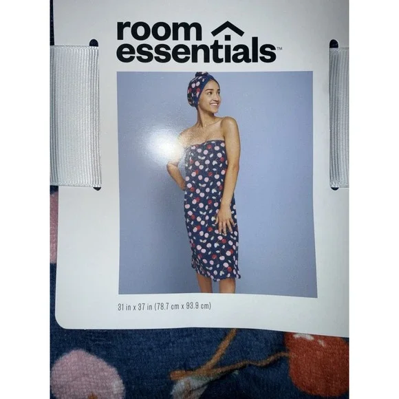 Room Essentials Shower‎ Wrap Bath Wrap Terry Cloth Cotton Soft