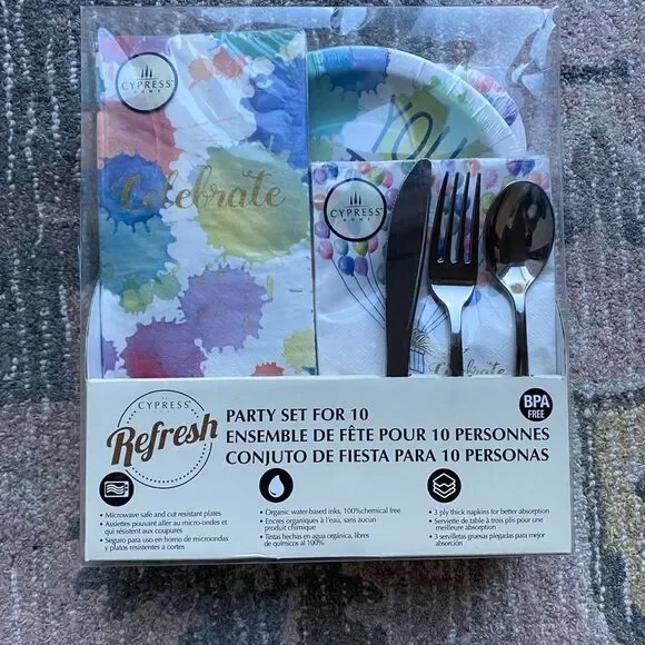 Cyprus Home Celebrate 10 Party Dinner Table Place Setting