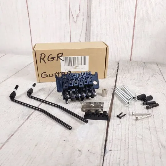 XtremeAmazing Double Lock Rose Electric Guitar Bridge Tremolo System Black NEW