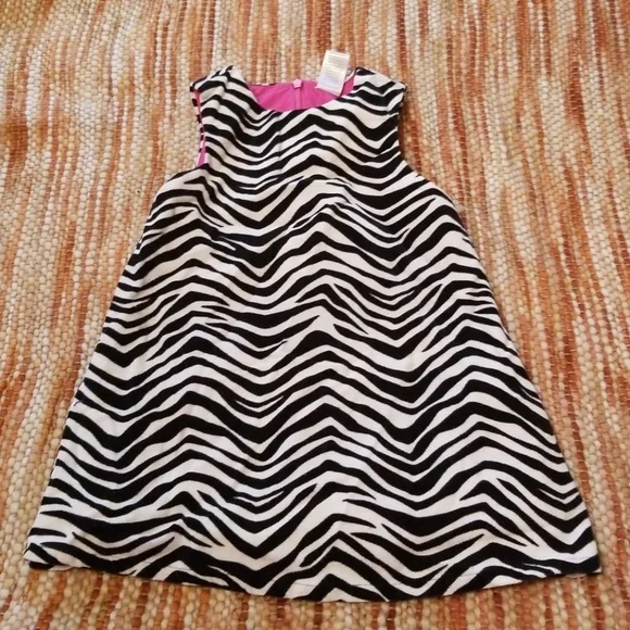 Girls 3t gymboree‎ pink zebra dress