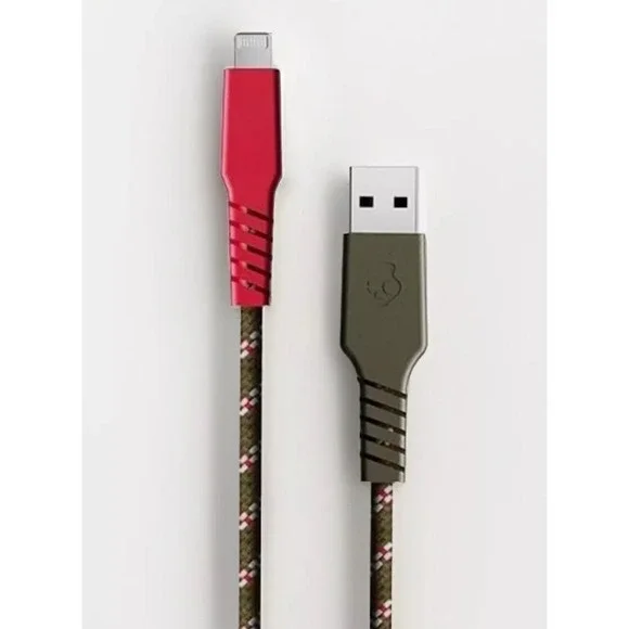 Skullcandy 6ft Braided Lightning Cable‎ – Fast Charging for iPhone/iPad/iPod