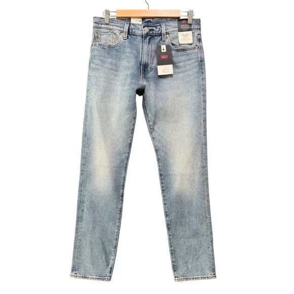 Levis‎ 512 Jeans 30x30 Selvedge Mens Slim Taper Light Wash Stretch Denim
