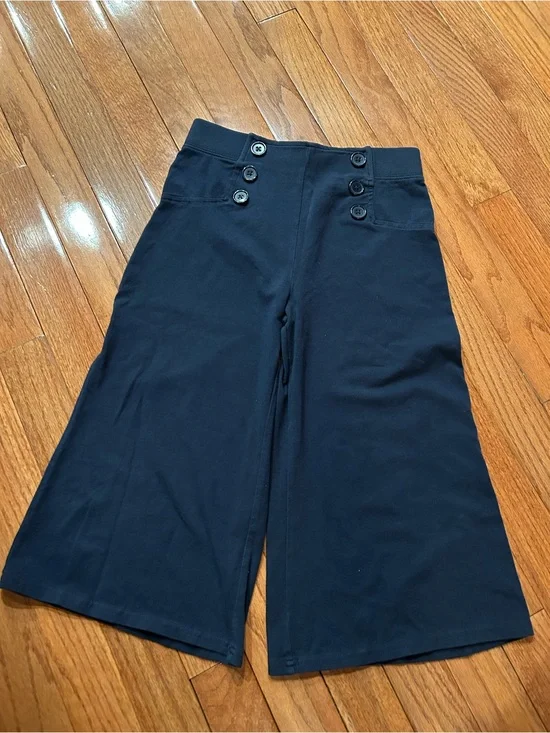 Gymboree Navy Wide-Leg Sailor Pants, Size 8