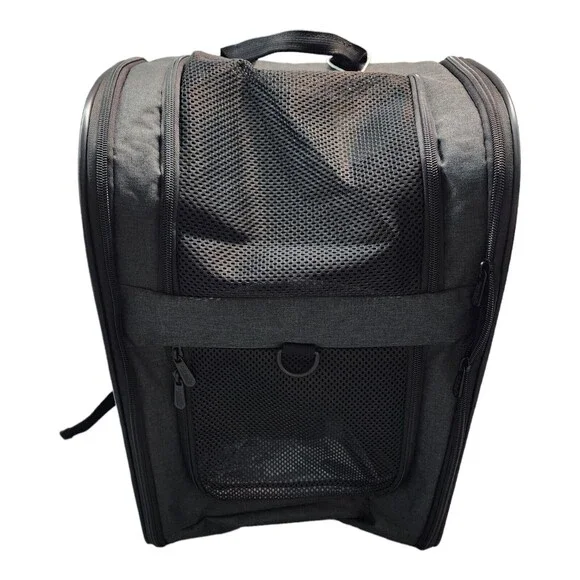 Apollo Walker Pet Backpack Carrier for Large/Small Cats Small Dogs, Puppies Gray