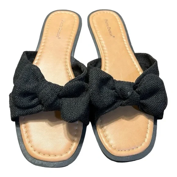 Pierre Dumas Empress 26 Knot Bow Sandals/Slides Size 8.5