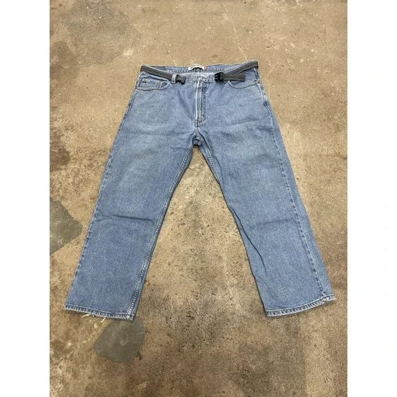 Levis 505‎ Jeans Mens 40x30 Blue Regular Fit Straight Leg Zip Fly Medium Wash