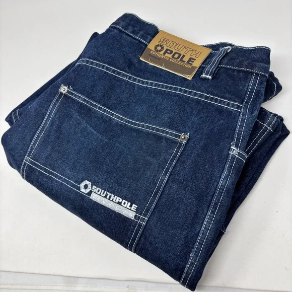 Southpole Carpenter Jeans Mens 40 Fits 38x32 Baggy Wide Leg Skater Hip Hop Denim