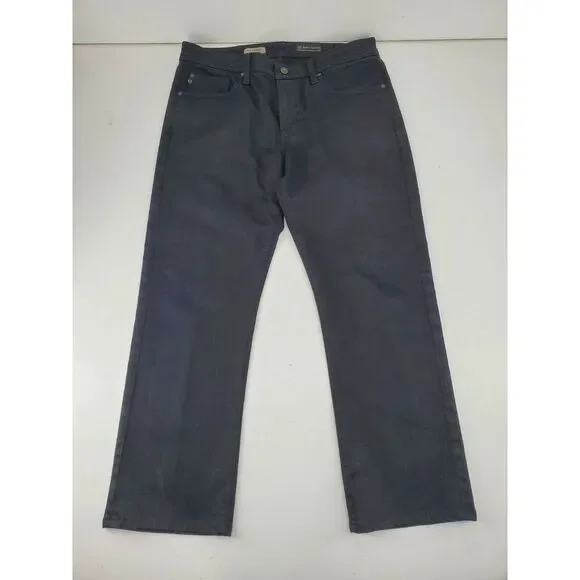 Adriano Goldschmied AG Jeans Protege Size 33 Straight Leg Black (Measures 35x29)