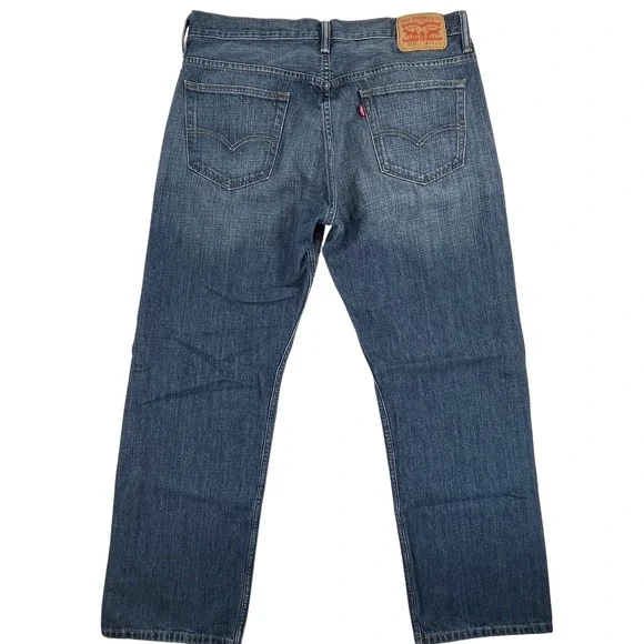 Levis 569 Loose Straight Fit Jeans Mens 34x32 (34x30 meas) Blue Denim