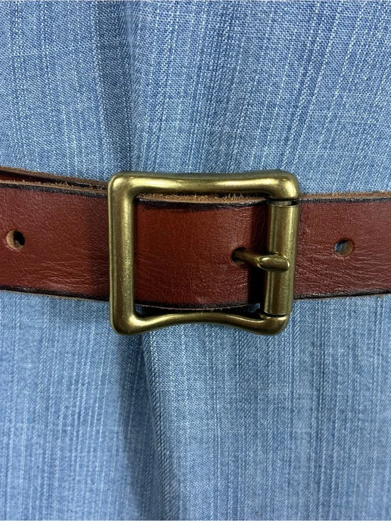 Womens belt Sz Small genuine leather cutout design made in India boho