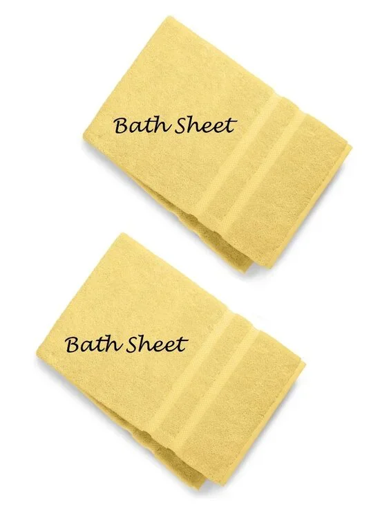 2 new LEMON CITRUS Charter Club Elite 100% Hygro Cotton 33x64 inch BATH …