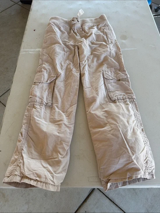 Gymboree Light Beige Cargo Pants with Side Pockets