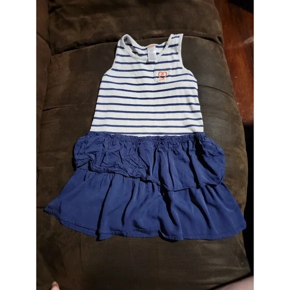 Gymboree cute on the coast striped dress size 7‎