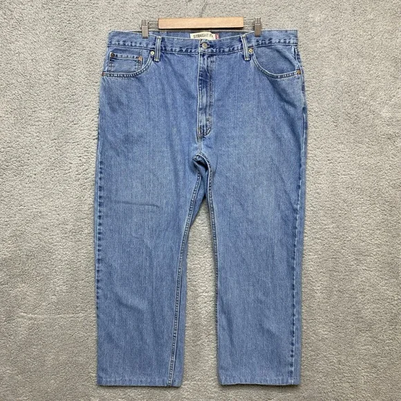 Levi's 505 Jeans Men 42x30 Blue Denim Med Wash Straight Fit 100% Cotton Casual