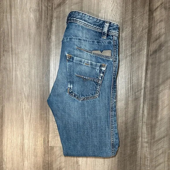 Diesel Darron Regular Slim Tappered Orym Jeans - 29x32 (Measures 31x26)