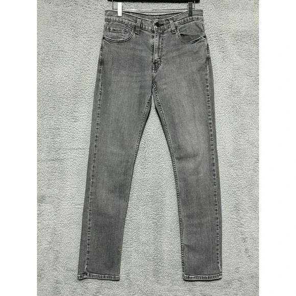 Levis 511‎ Jeans Mens Sz 31.5X32 Gray 5 Pocket Straight Denim Classic Normcore