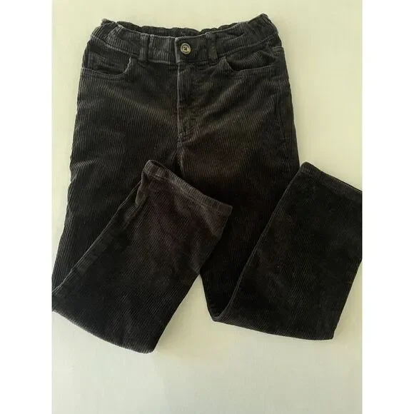~ Gymboree 7 Boys Pants Corduroy, Cotton Spandex Stretch Adjustable Elastic Bttn