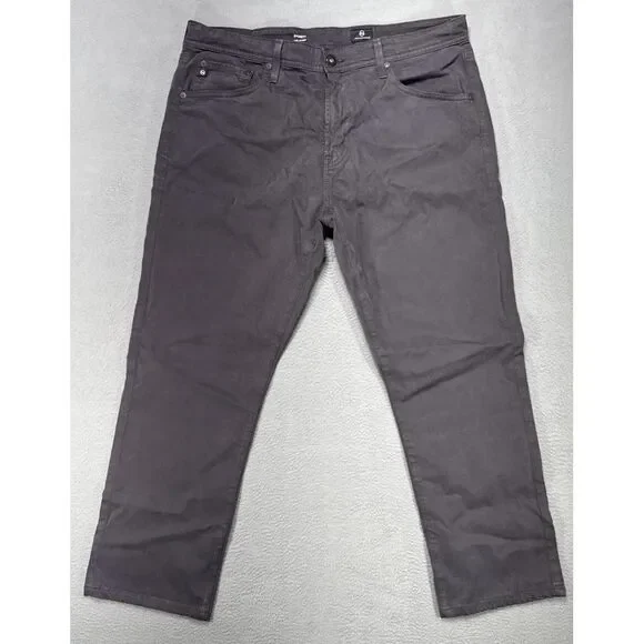 AG Adriano Goldschmied Everett Jeans Mens Sz 36x32 (36x27) Brown‎ Slim Straight